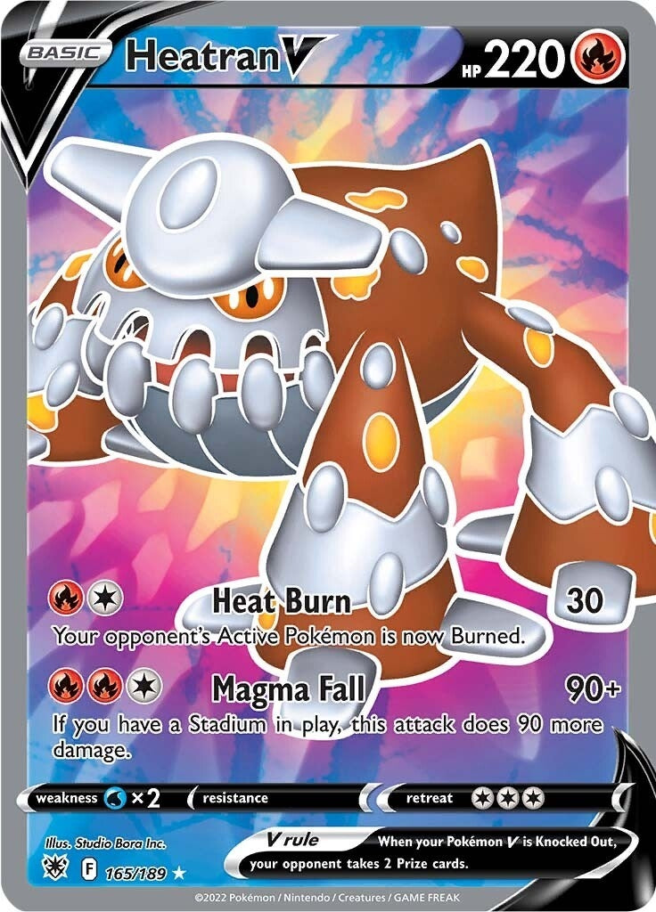 Image for Heatran V (Full Art) (165/189) (SWSH10: Astral Radiance) - Pokemon