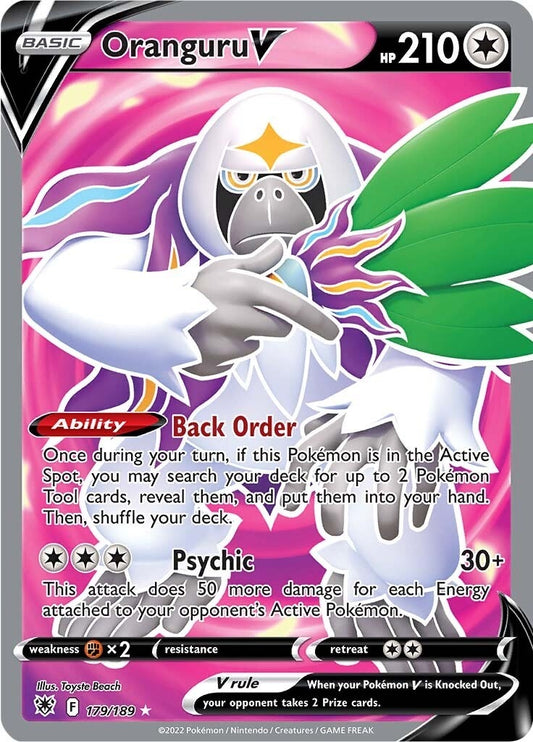 Image for Oranguru V (Full Art) (179/189) (SWSH10: Astral Radiance) - Pokemon