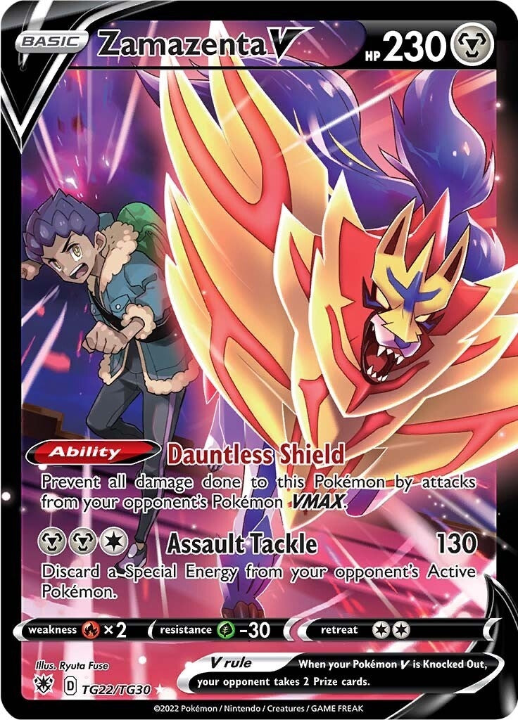 Image for Zamazenta V (TG22/TG30) (SWSH10: Astral Radiance Trainer Gallery) - Pokemon