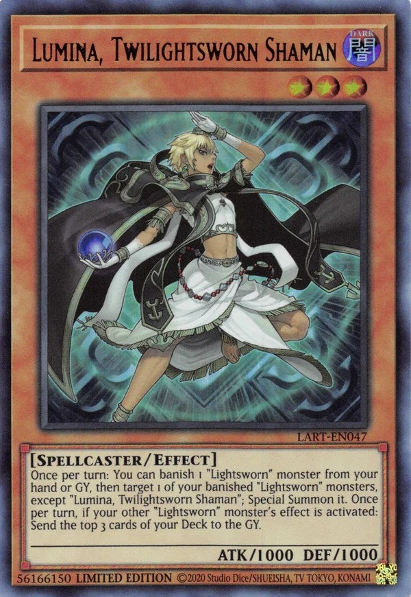 Image for Lumina, Twilightsworn Shaman (LART-EN047) (The Lost Art Promotion) (LART) - YuGiOh