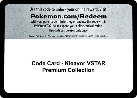 Image for Code Card - Kleavor VSTAR Premium Collection (Miscellaneous Cards & Products) - Pokemon