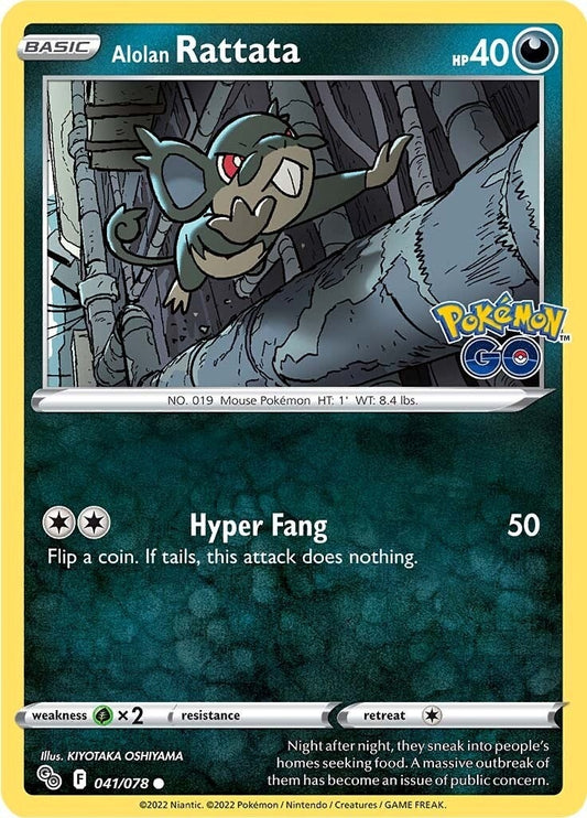 Image for Alolan Rattata (041/078) (Pokemon GO) - Pokemon