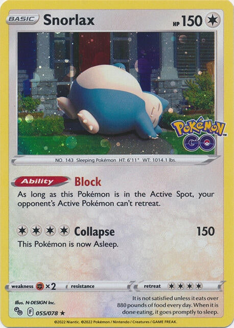 Image for Snorlax - 55/078 (Cosmos Holo) (055/078) (Miscellaneous Cards & Products) - Pokemon