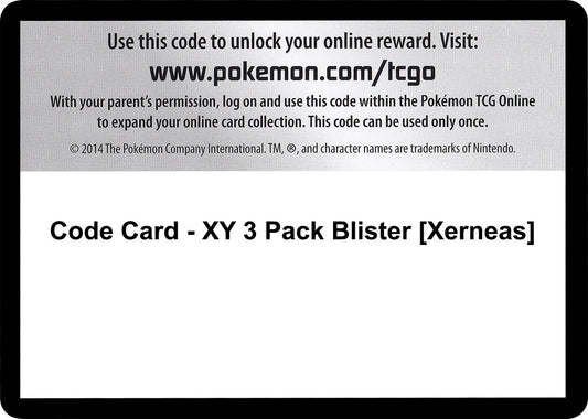 Image for Code Card - XY 3 Pack Blister [Xerneas] (XY - BREAKthrough) - Pokemon