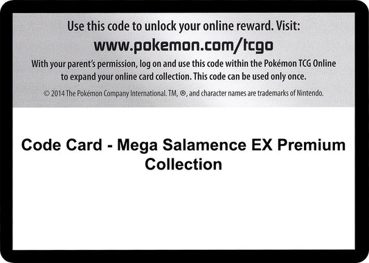 Image for Code Card - Mega Salamence EX Premium Collection (XY - Evolutions) - Pokemon