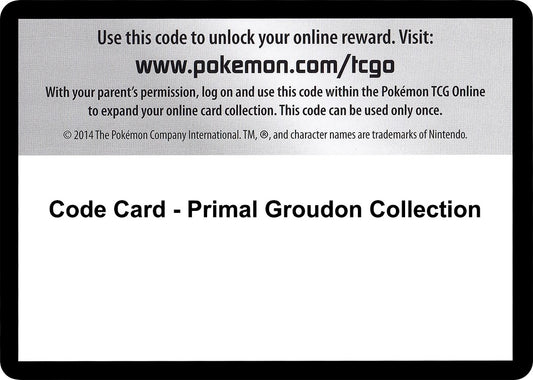 Image for Code Card - Primal Groudon Collection (XY - Primal Clash) - Pokemon