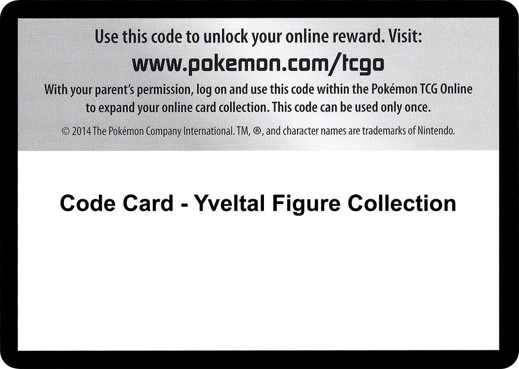 Image for Code Card - Yveltal Figure Collection (XY Base Set) - Pokemon