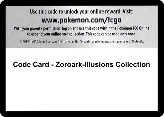 Image for Code Card - Zoroark-Illusions Collection (Emerging Powers) - Pokemon