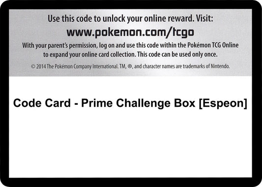 Image for Code Card - Prime Challenge Box [Espeon] (Noble Victories) - Pokemon