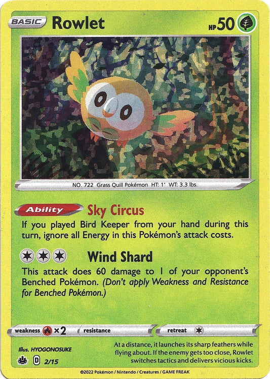 Image for Rowlet (002/015) (McDonald's Promos 2022) - Pokemon