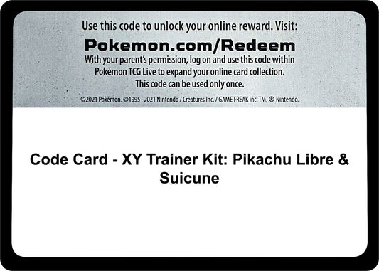 Image for Code Card - XY Trainer Kit: Pikachu Libre & Suicune (XY Trainer Kit: Pikachu Libre & Suicune) - Pokemon