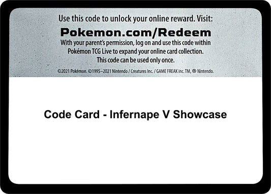 Image for Code Card - Infernape V Showcase (Miscellaneous Cards & Products) - Pokemon