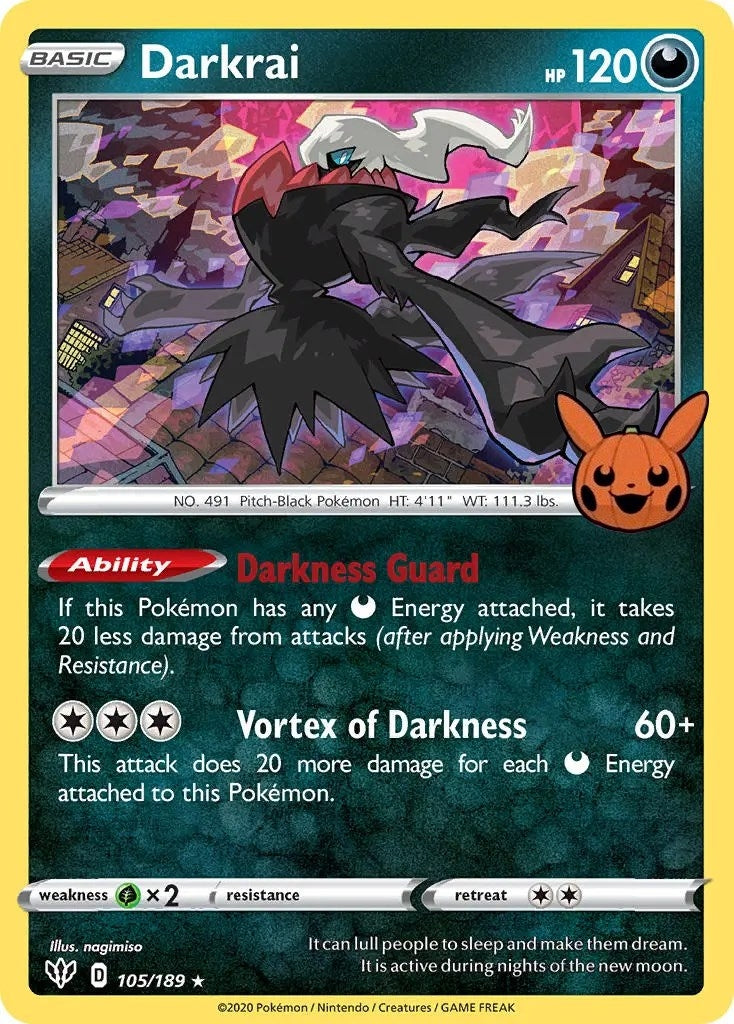 Image for Darkrai (105/189) (Trick or Trade BOOster Bundle) - Pokemon
