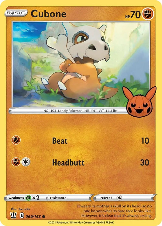 Image for Cubone (069/163) (Trick or Trade BOOster Bundle) - Pokemon
