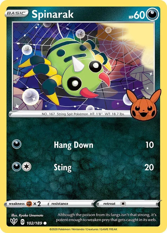 Image for Spinarak (102/189) (Trick or Trade BOOster Bundle) - Pokemon