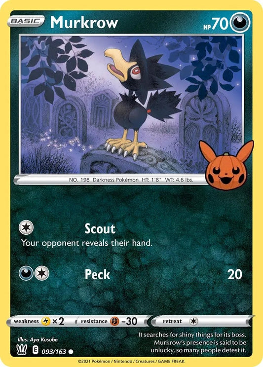 Image for Murkrow (093/163) (Trick or Trade BOOster Bundle) - Pokemon