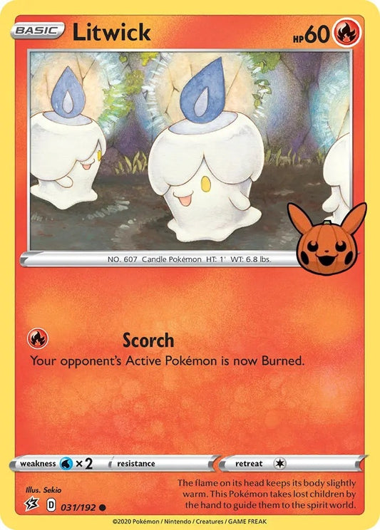 Image for Litwick (031/192) (Trick or Trade BOOster Bundle) - Pokemon