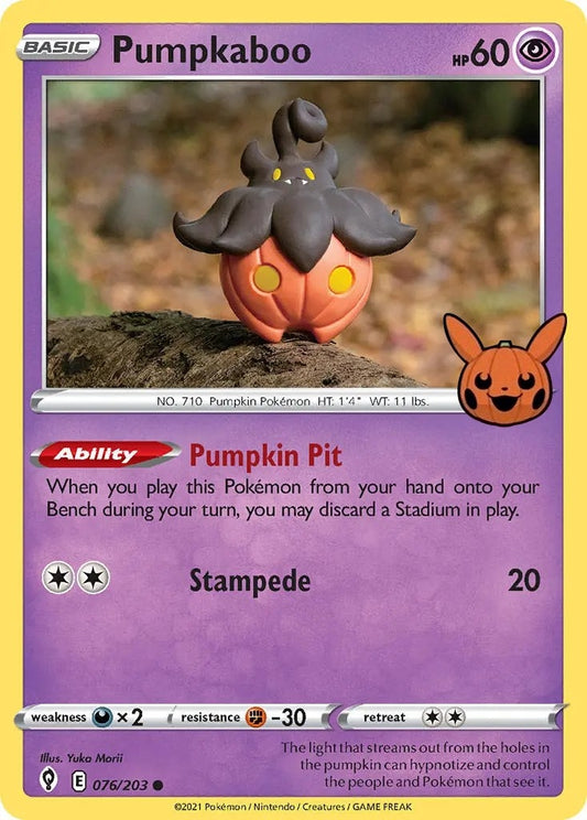 Image for Pumpkaboo (076/203) (Trick or Trade BOOster Bundle) - Pokemon