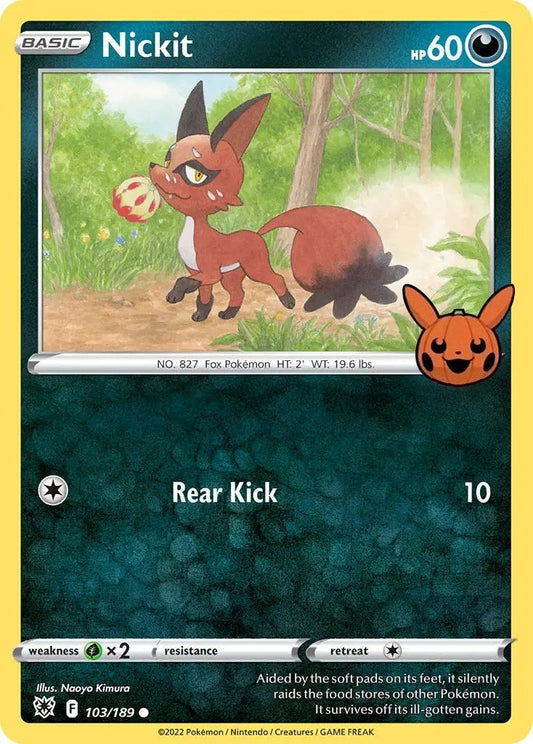 Image for Nickit (103/189) (Trick or Trade BOOster Bundle) - Pokemon