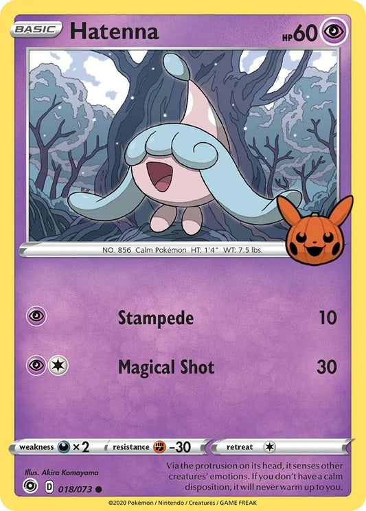 Image for Hatenna (018/073) (Trick or Trade BOOster Bundle) - Pokemon