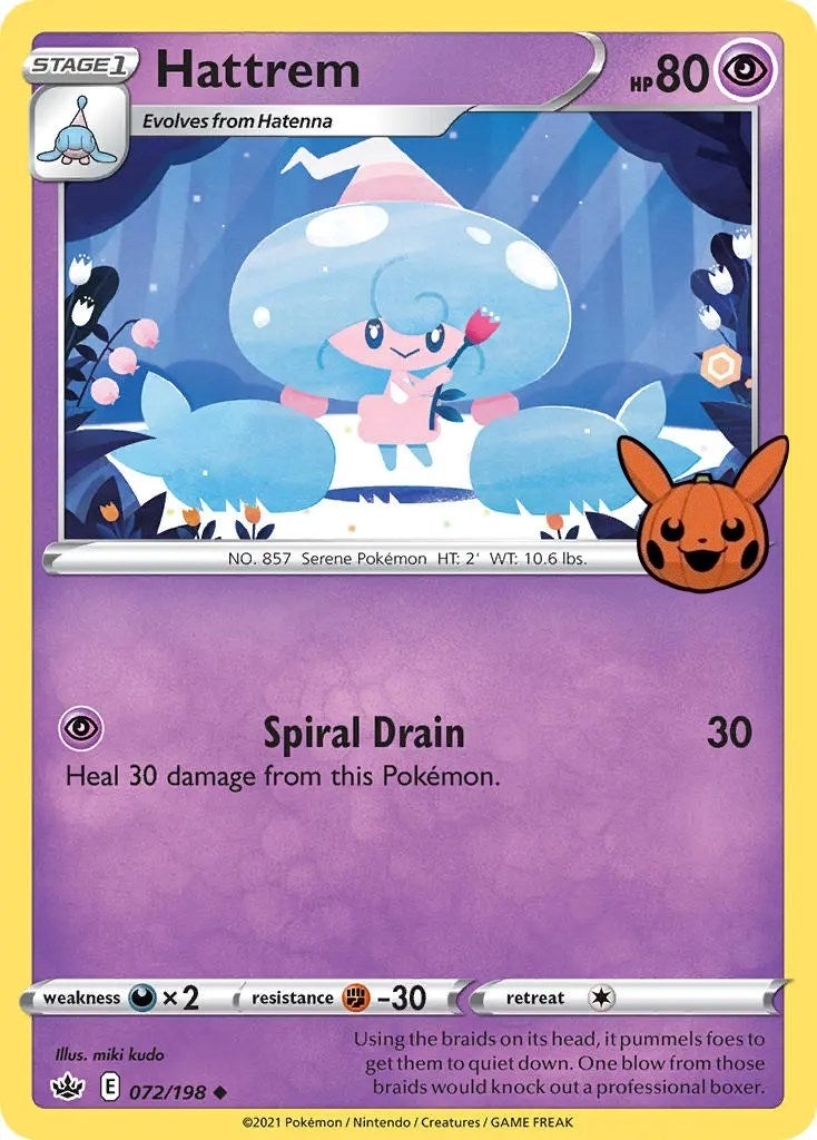 Image for Hattrem (072/198) (Trick or Trade BOOster Bundle) - Pokemon