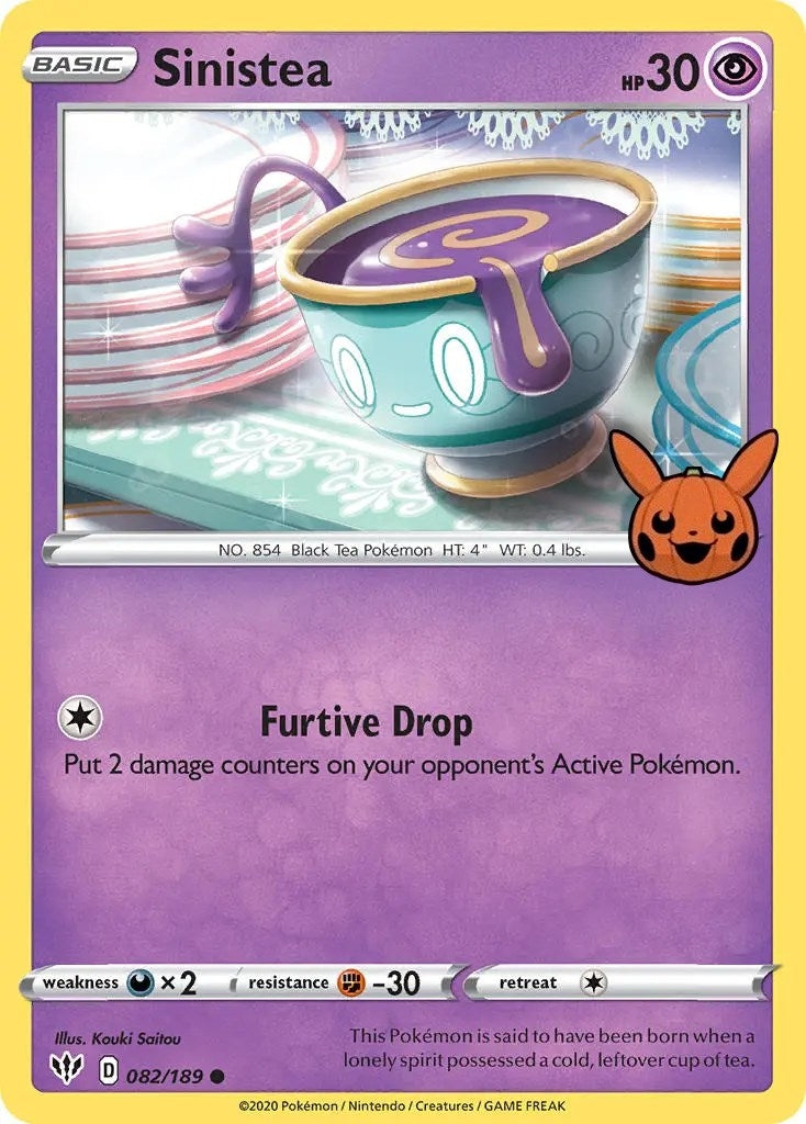 Image for Sinistea (082/189) (Trick or Trade BOOster Bundle) - Pokemon