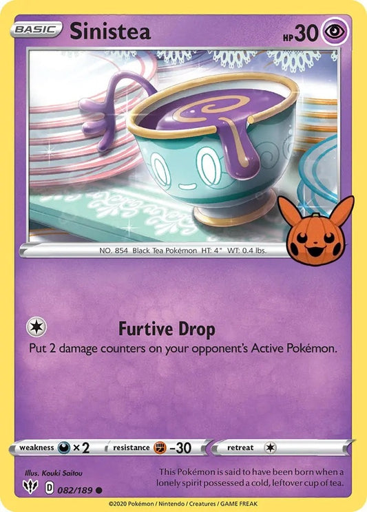 Image for Sinistea (082/189) (Trick or Trade BOOster Bundle) - Pokemon