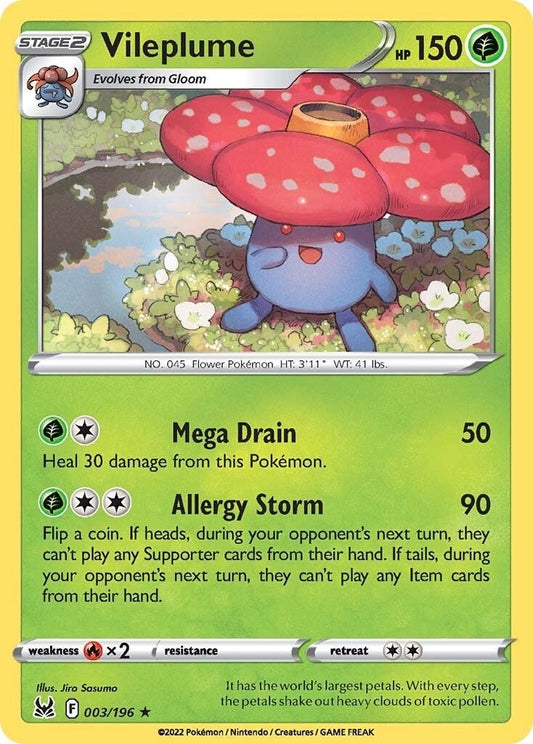 Image for Vileplume (003/196) (SWSH11: Lost Origin) - Pokemon