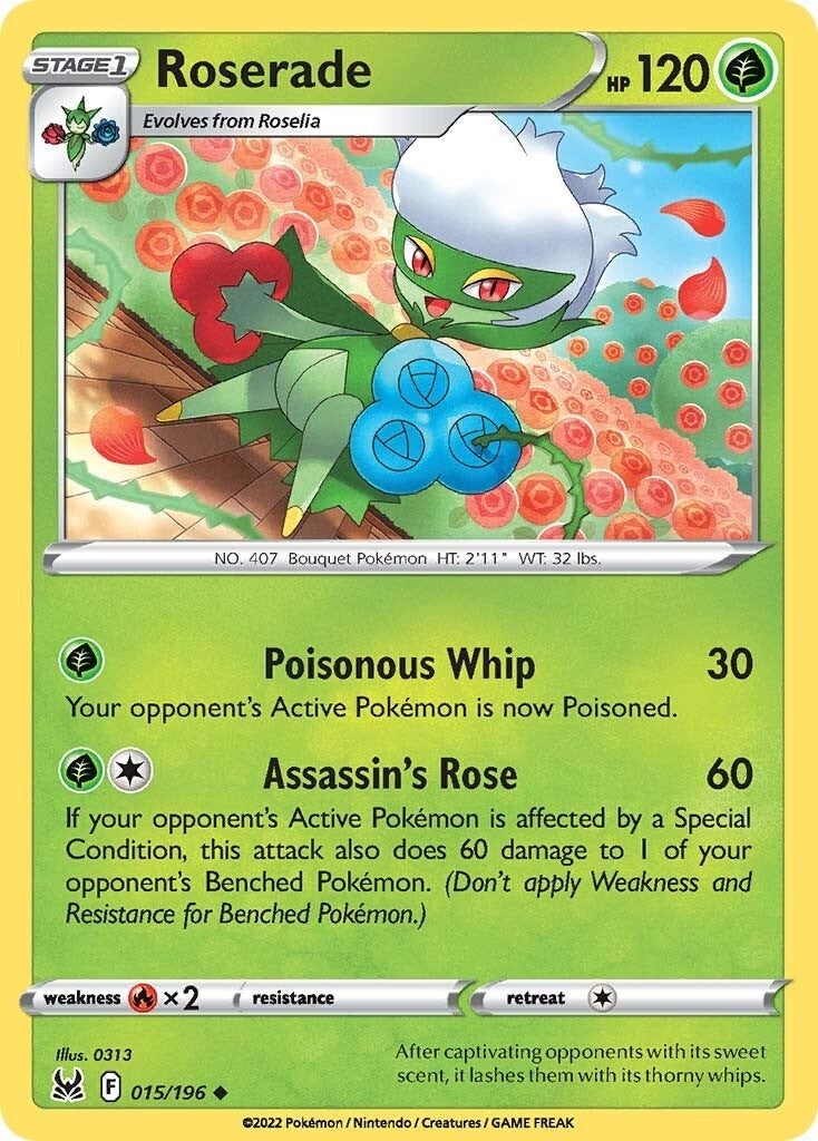 Image for Roserade (015/196) (SWSH11: Lost Origin) - Pokemon