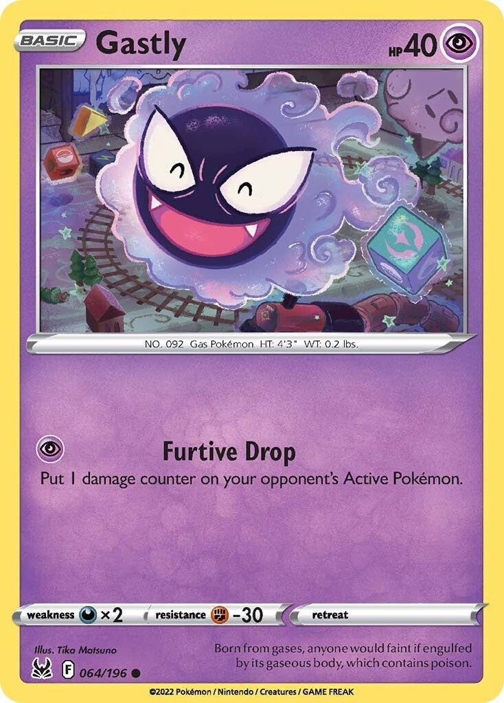 Image for Gastly (064/196) (SWSH11: Lost Origin) - Pokemon