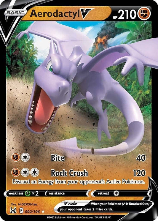 Image for Aerodactyl V (092/196) (SWSH11: Lost Origin) - Pokemon