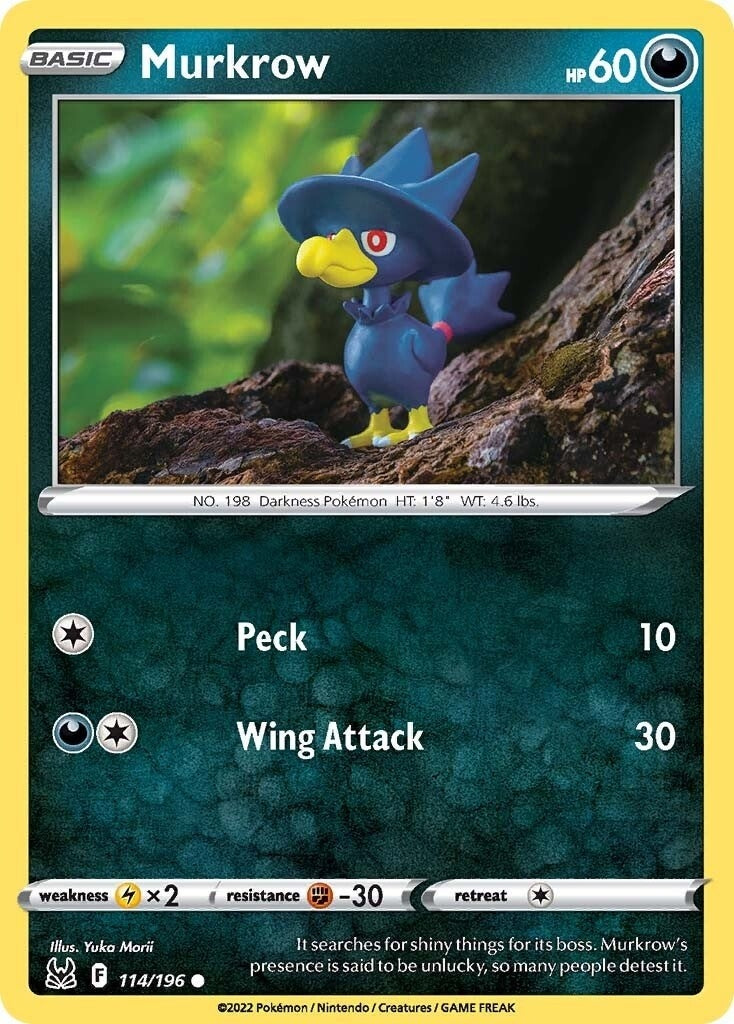 Image for Murkrow (114/196) (SWSH11: Lost Origin) - Pokemon