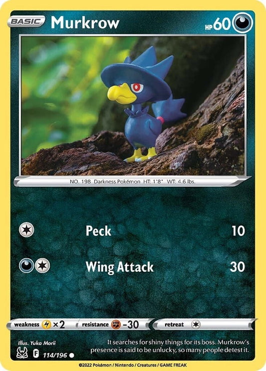 Image for Murkrow (114/196) (SWSH11: Lost Origin) - Pokemon