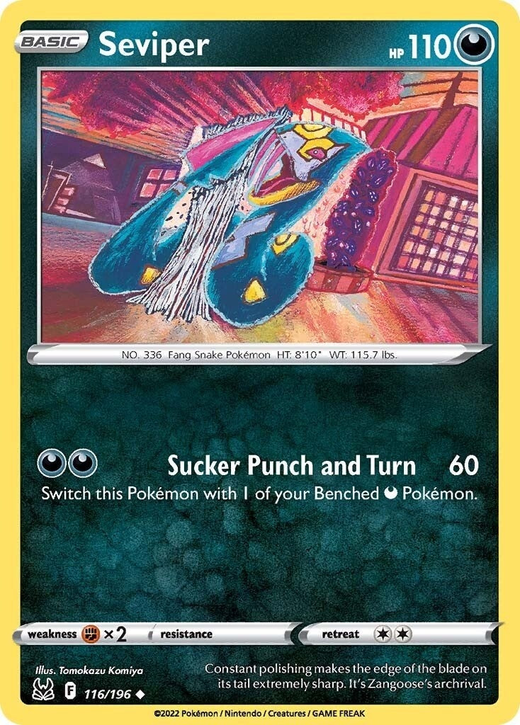 Image for Seviper (116/196) (SWSH11: Lost Origin) - Pokemon