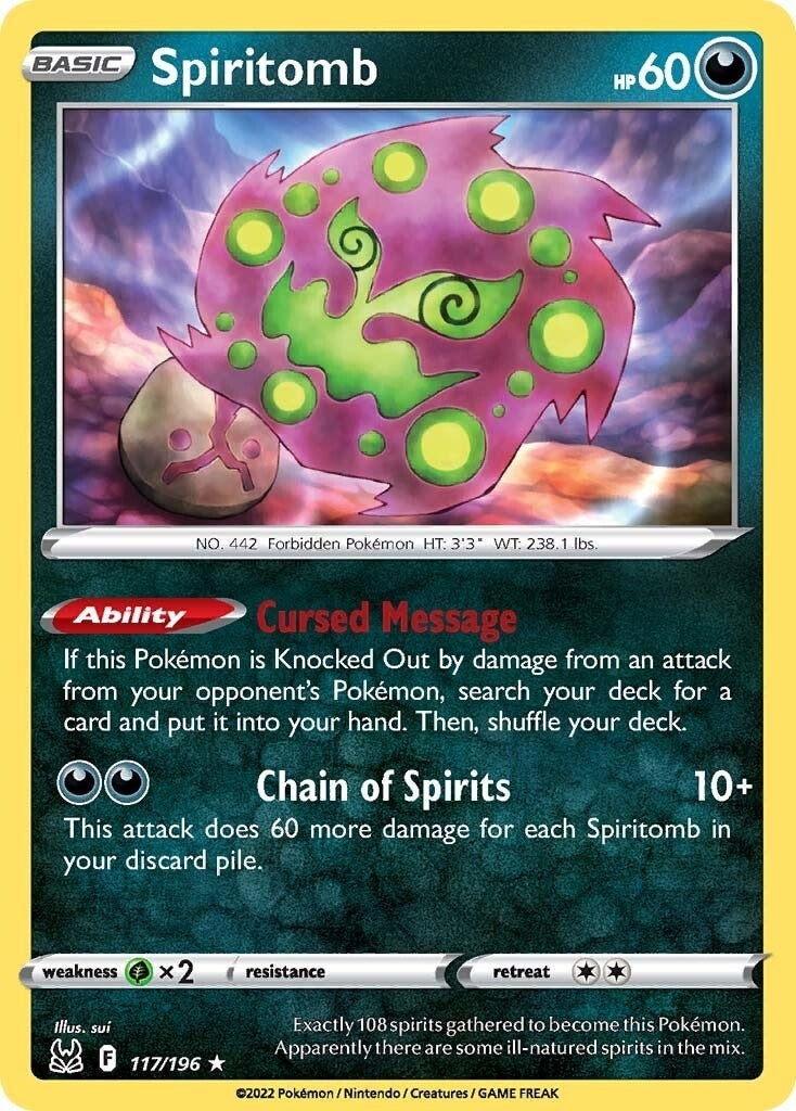 Image for Spiritomb (117/196) (SWSH11: Lost Origin) - Pokemon