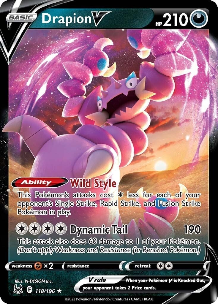 Image for Drapion V (118/196) (SWSH11: Lost Origin) - Pokemon