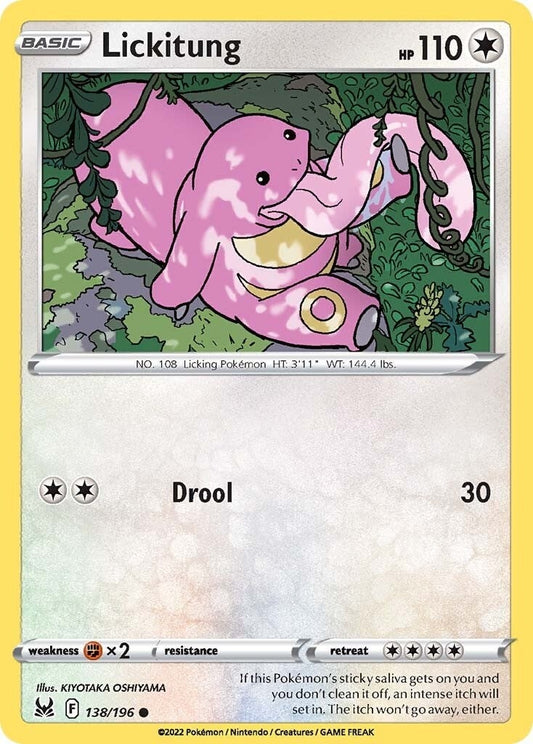 Image for Lickitung (138/196) (SWSH11: Lost Origin) - Pokemon
