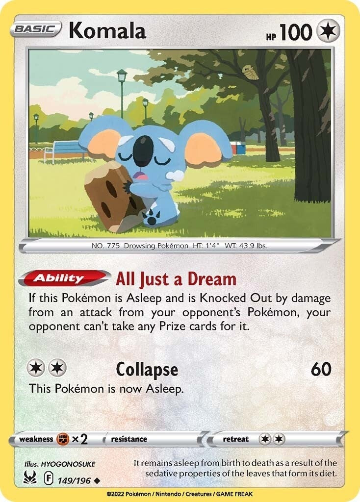 Image for Komala (149/196) (SWSH11: Lost Origin) - Pokemon
