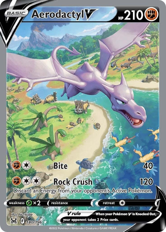 Image for Aerodactyl V (Alternate Full Art) (180/196) (SWSH11: Lost Origin) - Pokemon