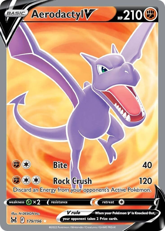 Image for Aerodactyl V (Full Art) (179/196) (SWSH11: Lost Origin) - Pokemon