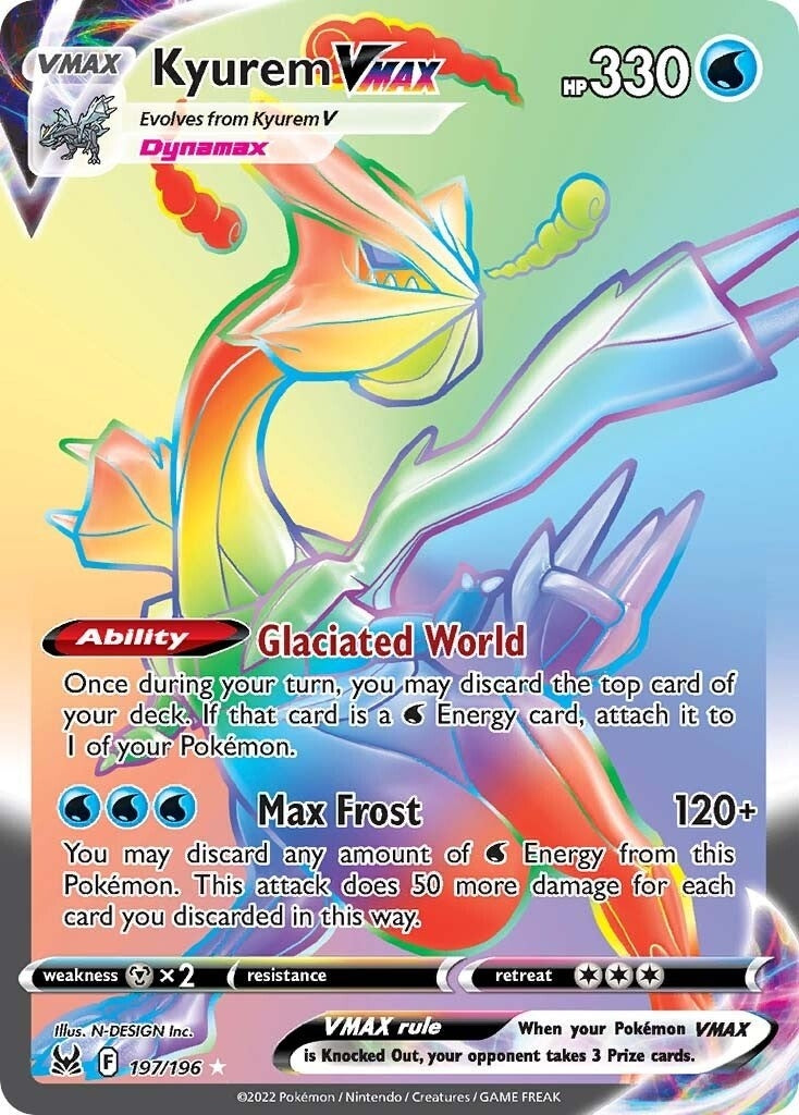 Image for Kyurem VMAX (Secret) (197/196) (SWSH11: Lost Origin) - Pokemon
