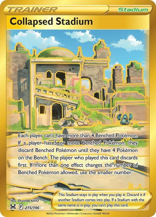 Image for Collapsed Stadium (Secret) (215/196) (SWSH11: Lost Origin) - Pokemon
