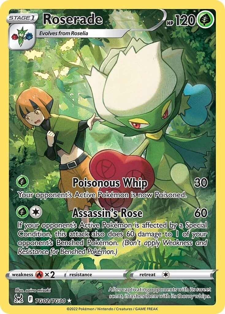 Image for Roserade (TG02/TG30) (SWSH11: Lost Origin Trainer Gallery) - Pokemon