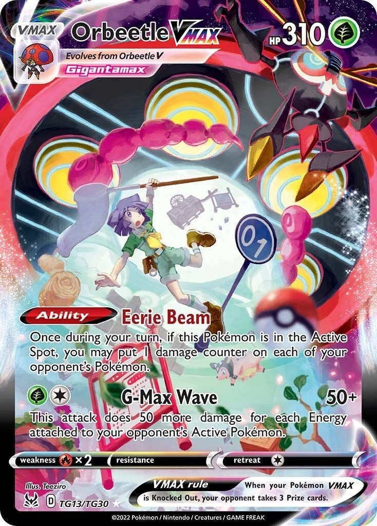 Image for Orbeetle VMAX (TG13/TG30) (SWSH11: Lost Origin Trainer Gallery) - Pokemon