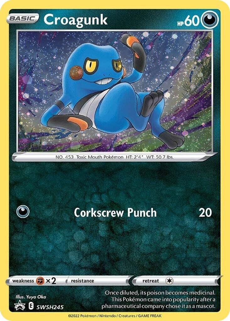 Image for Croagunk - SWSH245 (Cosmos Holo) (SWSH245) (SWSH: Sword & Shield Promo Cards) - Pokemon