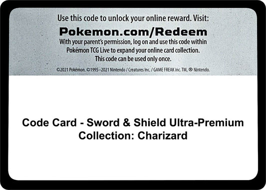 Image for Code Card - Sword & Shield Ultra-Premium Collection: Charizard (Miscellaneous Cards & Products) - Pokemon