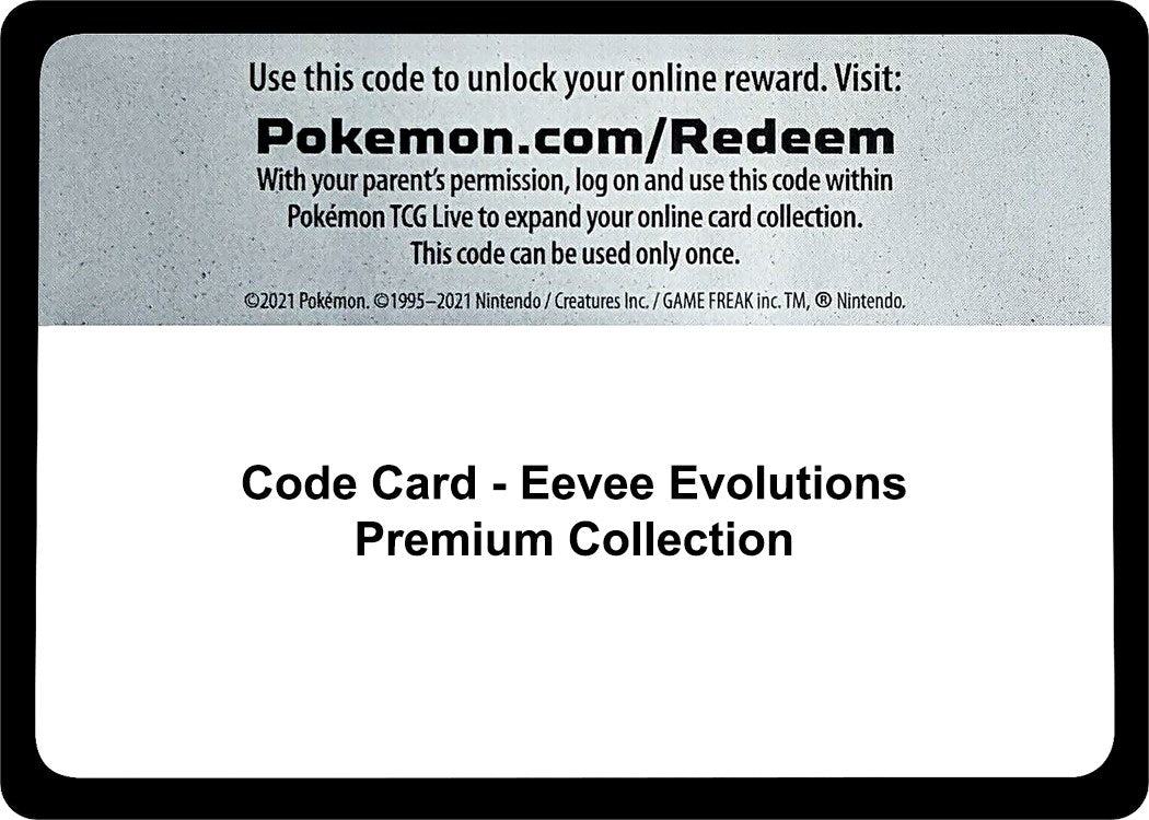 Image for Code Card - Eevee Evolutions Premium Collection (Miscellaneous Cards & Products) - Pokemon