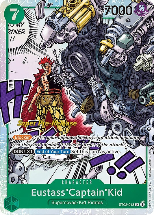 Image for Eustass"Captain"Kid (013) (ST02-013) (Super Pre-Release Starter Deck 2: Worst Generation) - One Piece Card Game