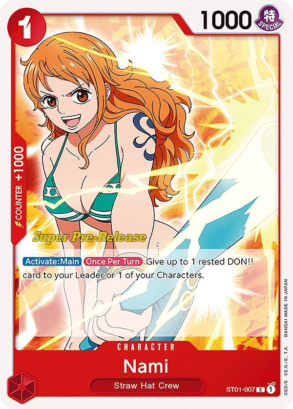 Image for Nami (ST01-007) (Super Pre-Release Starter Deck 1: Straw Hat Crew) - One Piece Card Game