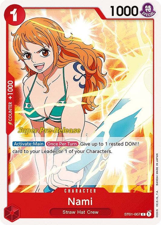 Image for Nami (ST01-007) (Super Pre-Release Starter Deck 1: Straw Hat Crew) - One Piece Card Game